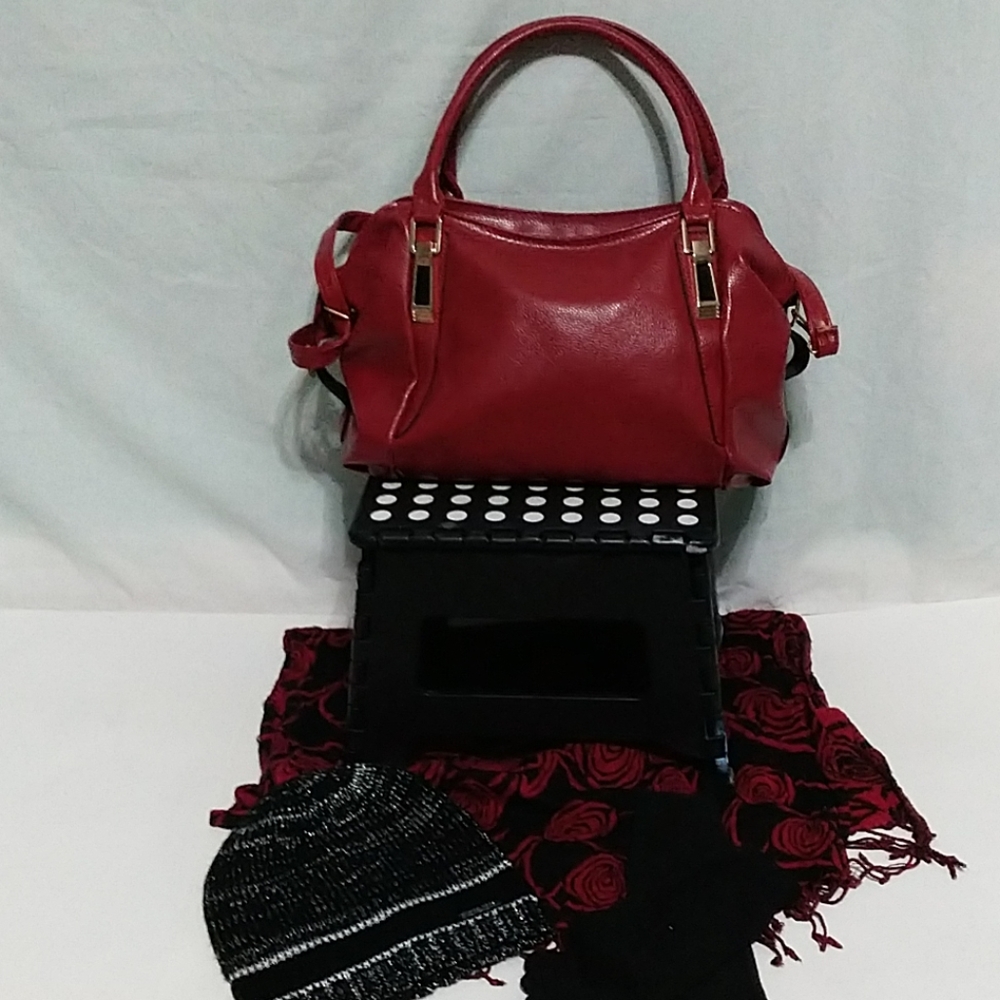 High quality leather never used red purse